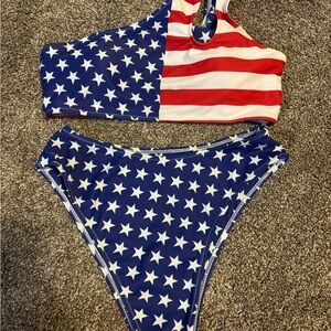 American Flag Bikini Set